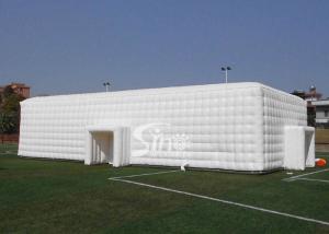 China 20x10m outdoor white giant inflatable cube tent for wedding parties made of best material from Sino Inflatables factory