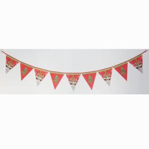 China Christmas Triangle Flag Bunting reindeer and tree factory