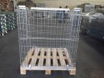 Half Drop Gate Collapsible Wire Container Logistics Wine Industry Use