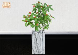 China Square Plant Pots Clay Flower Pots Marble Pot Planters Indoor Planters Patio Planters Outdoor Planters factory