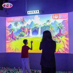 3m*2.2m Interactive Projection Wall Auto Score Ball Throwing Wall Interactive