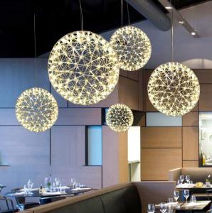China Led Spark Ball Wire Round Pendant Lamp Nordic Hotel Postmodern Decoration Lamp factory