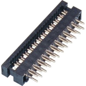 2.0mm DIP Plug Connector 2*12P PBT Black P/Bronze Tin Plating ROHS