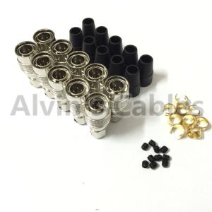 China Sound Device Self Locking Connector , Video Cable Connectors 4 Pin HR10A-7P-4P Male factory