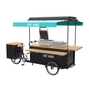China Europe Style Burger Food Cart 150KG Load Capacity CE Certification factory