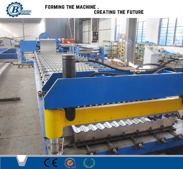 China Metal Corrugated Sheet Cladding Roof Panel Roll Forming Machine With Hydrayulic System factory