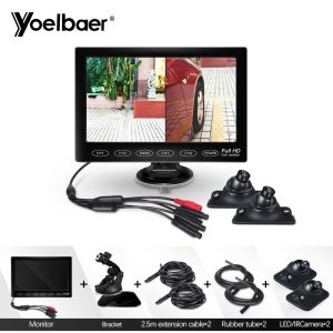 China Foldable TFT LCD 7 Inch Rear View Monitor Camera Hidden Reverse Parking Aid System on sale