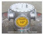 Stainless Steel 3-Type 3Ways Can Water Filter Flanged Design 5K Or 10K Hot