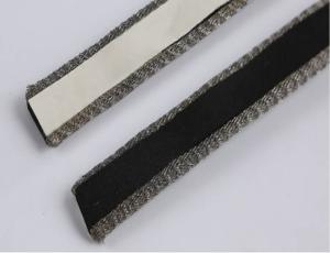 China EMI Shielding Knitted Wire Mesh Gasket 316SS Square Ring φ5mm Conductive Elastomer Cored factory