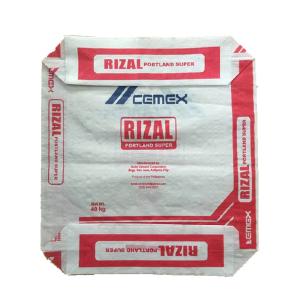 China Hot Sale 25KG 40KG 50KG Ad Star Bags PP Block Bottom Bag Cement Valve Bags Cement Sack factory