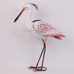 Easy Maintenance and Weatherproof Animal Garden Ornament Metal Egret Metal Heron
