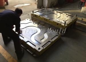 China Construction Fiberglass SMC Compression Molding FRP Channel Type Cable Tray Mold factory