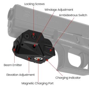 China Nylon Shotgun Hunting Accessories Class IIIA Compact Pistol Laser Sight factory