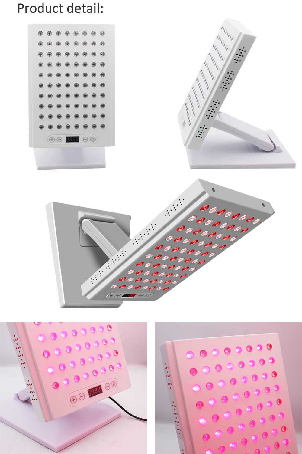 Low EMF Red Therapy Light 400W Panel Device Led Full Body Lamp Face Rowth Medical