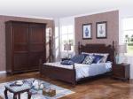 Rubber Wood made bedroom furniture in Special design Modern Headboard with wood