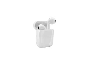 China Android Tiny Bluetooth Earpiece I18 Twin Wireless Earphones 90° In Ear Design factory