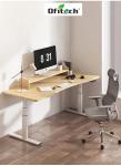 Black/White/Gray Frame Color Electric L Shape Standing Desk Noiseless and