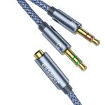 2 In 1 3.5MM Audio Cables Supporting Headphone Microphone Speaker