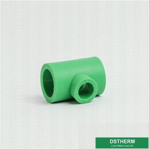 China Casting Ppr Pipe Fittings Green Color , Iso9001 Ce Approval Ppr Reducing Tee factory