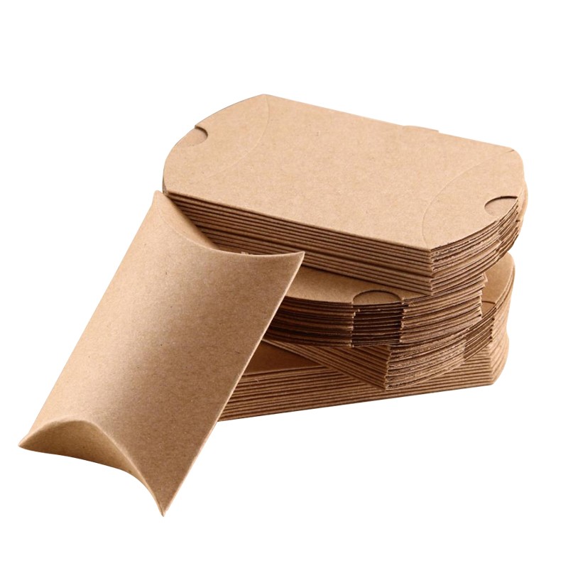 Custom Logo Design Small Pillow Shaped Cardboard Packing Box for CMYK/PANTONE Printing