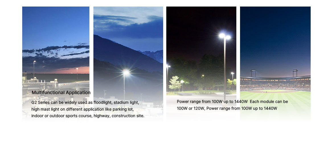 Rotatable Modular LED Flood Light IP65 240W Outdoor LED Sports Lights