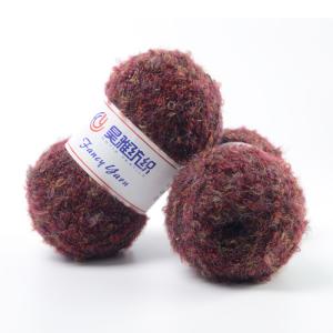 China Blended Alpaca Colorful Brushed Yarn Circle Cone Knitting Yarn For Crochet factory