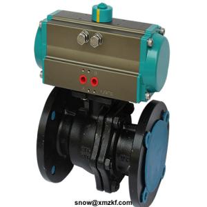 China air torque double action and spring return pneumatic rotary actuator for butterfly valve or ball valve factory