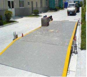 China Q235 Material Movable 3×8m 50t Truck Weigh Scales factory