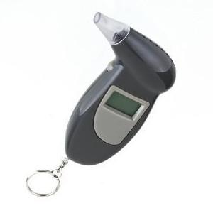 China wine alcohol tester, digital breathalyzer with keychain and mouthpiece BS68 on sale