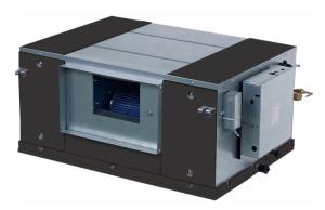 China 800 - 2200 CFM FCU Fan Coil Unit Ducted Type Chilled Water Wall Mounted Fan Coil Unit factory