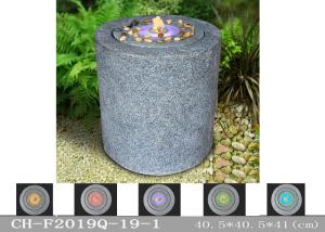 China Column Water Pump Led Waterfall Fountain Sandstone Material factory