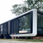 Rock Wool Sandwich Panel Wall Luxury Apple Cabin Container House for Space