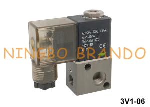 China 3V1 Series 1/6'' Pneumatic Solenoid Air Valve 3V1-06 24V 220V factory