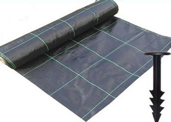 Durable Heavy Duty Weed Control Membrane , High Strength Black Weedblock