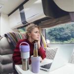 Detachable 40oz 2IN1 Stainless Steel Tea Infuser Bottle Reusable Coffee Travel