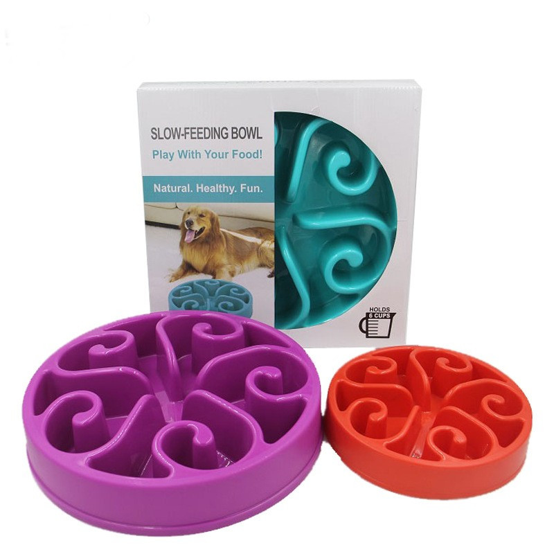 Food Grade Silica Gel Dog Slow Food Bowl Anti Slip Anti Choking