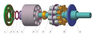 China Variable Displacement Hydraulic Pump Spare Parts Yuken A3H56 YUKEN A3H16 YUKEN A3H37 factory
