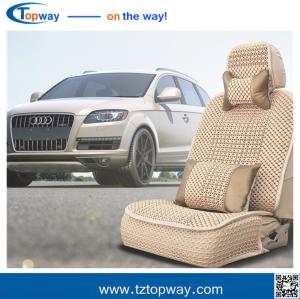 China Summer cooling full set High Quality Fancy Ice Silk Car Seat Cover for 5 sets car factory