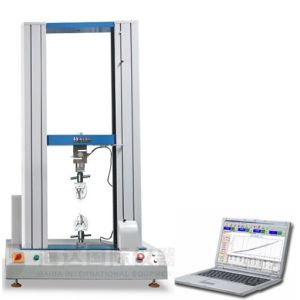 China Rubber Tensile Strength Testing Equipment With Panasonic Servo Motor factory