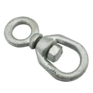 China Electricity Eye Jaw Rigging Hardware Chain Double Ended Snap Swivel Chain factory