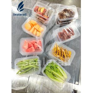 Vertical Fresh Meat Tray Wrapping Machine MAP Sealing Machine Automated