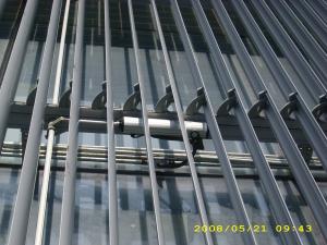 China Aerofoil Aluminum Vertical Retractable Louvre Roof , Adjustable Louvre Roof factory