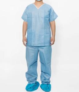 China Customized Disposable Scrub Suits , Medical Uniform Set For Operation Room ODM factory