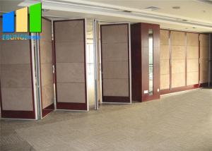 China Aluminum Frame Sound Proof Fabric Folding Partition Walls For Office Training Room factory