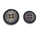 40L D - Ring 4 Hole Black Buttons Bulk Classic And Relaxed For Cotton Trench