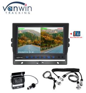 China New Arrival AHD 4CH SD Card 1080P 9inch Quad Monitor All In One Built-in DVR For Truck Bus factory