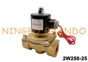 China 2W250-25 2W Series 1 Inch Electric Solenoid Valve Brass Material factory