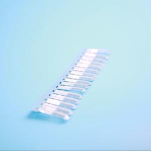 China Microchannel Condenser Insert Fins For AC Fin Width 28mm Micro Condenser Coil factory