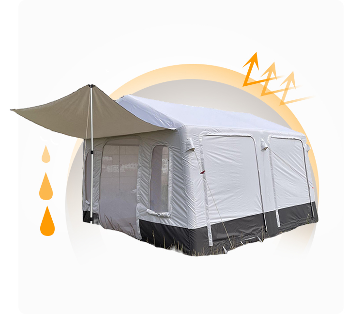 factory wholesale price waterproof inflatable tunnel tent inflatable light party tent