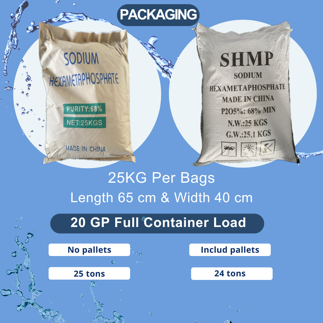 Industrial Grade Sodium Hexametaphosphate chemical materials for Industrial use